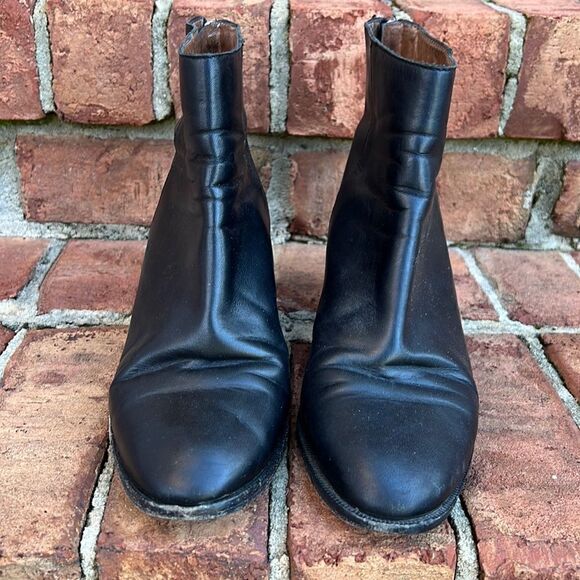 Madewell Black Leather Pauline Boot Zipper in Heel 8.5 - Picture 2 of 13